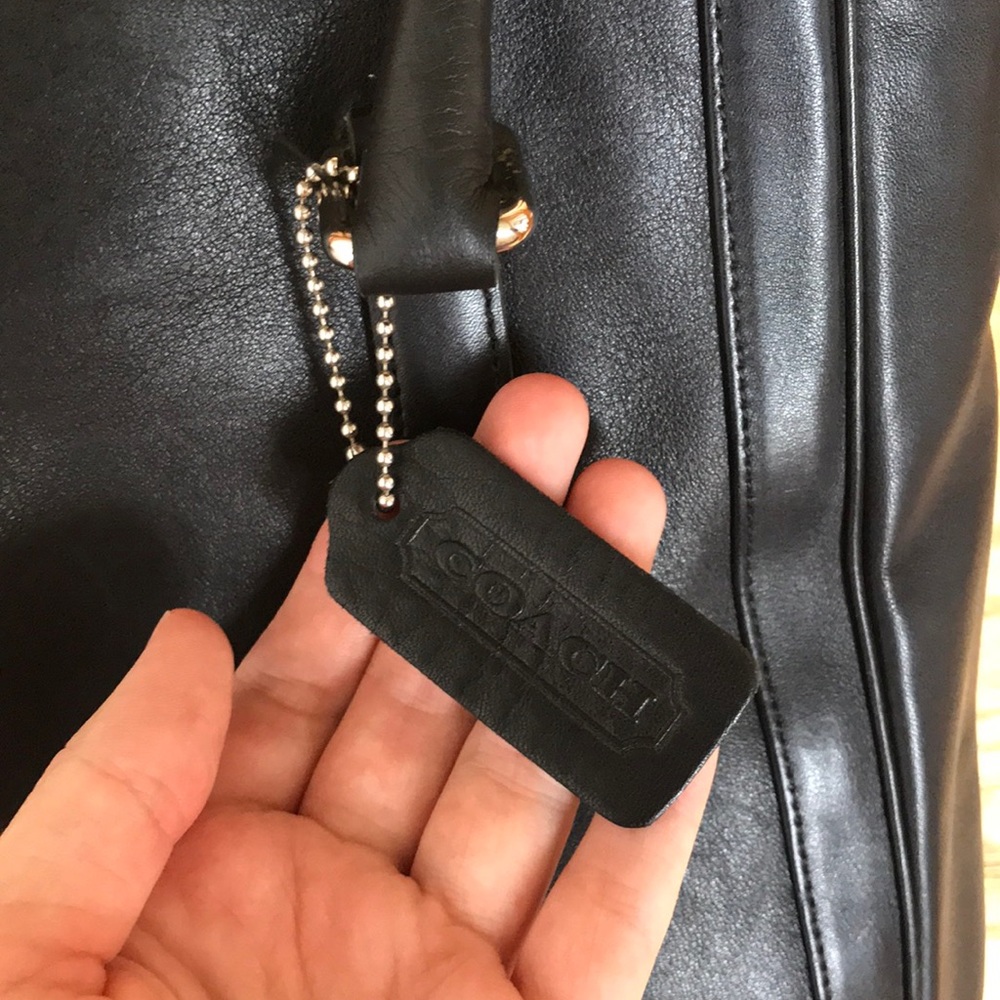 VINTAGE COACH leather shoulder bag - Picture 3 of 13